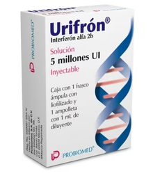 [7502213140458] URIFRON (INTERFERON ALFA2B) FCO AMP 5 MILLONES C1